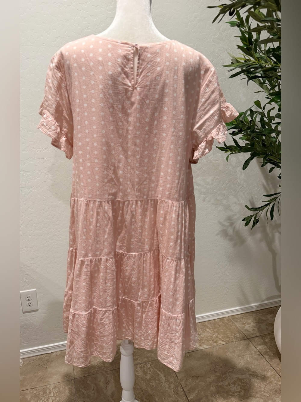 Rachel Parcell Polka Dot Cotton baby doll Dress Size Large - Picture 4 of 8